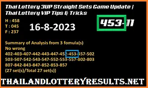 Thai Lottery 3up Straight Sets Game Update Vip Tips & Tricks 16.8.2023