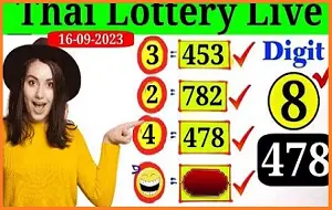 Thai Lottery Live 3up Single Digit Open Sure Tips 16.09.2023