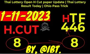 Thai Lottery Open H Cut Paper Ohio Pass Trick Result