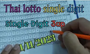 Thai Lottery Single Digit 3D Full Game 01-11-2023