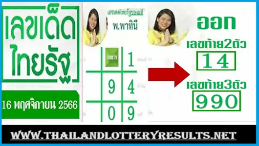 Thai Lottery 3up Set Cut Pairs Open Digit Results 01-12-2566