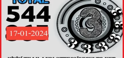 Thai Lottery 3up Sure Single Digit Total Win 17th January 2024